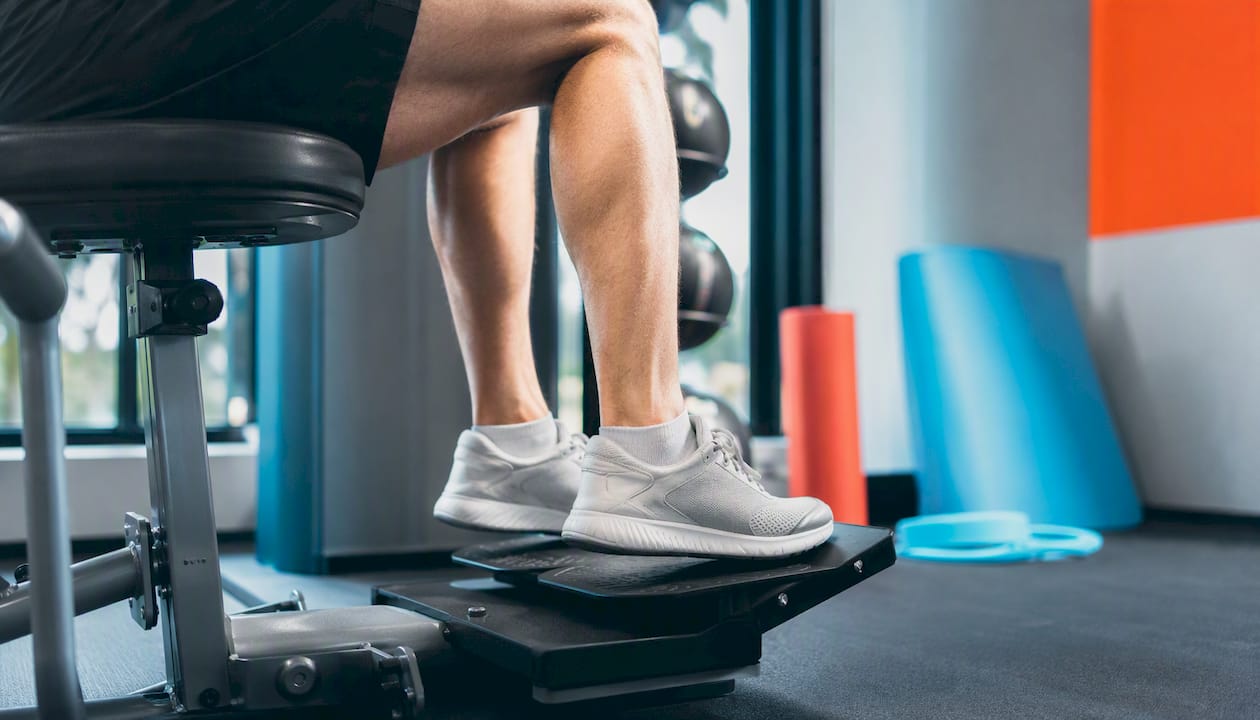 Seated calf raise exercise for early loading