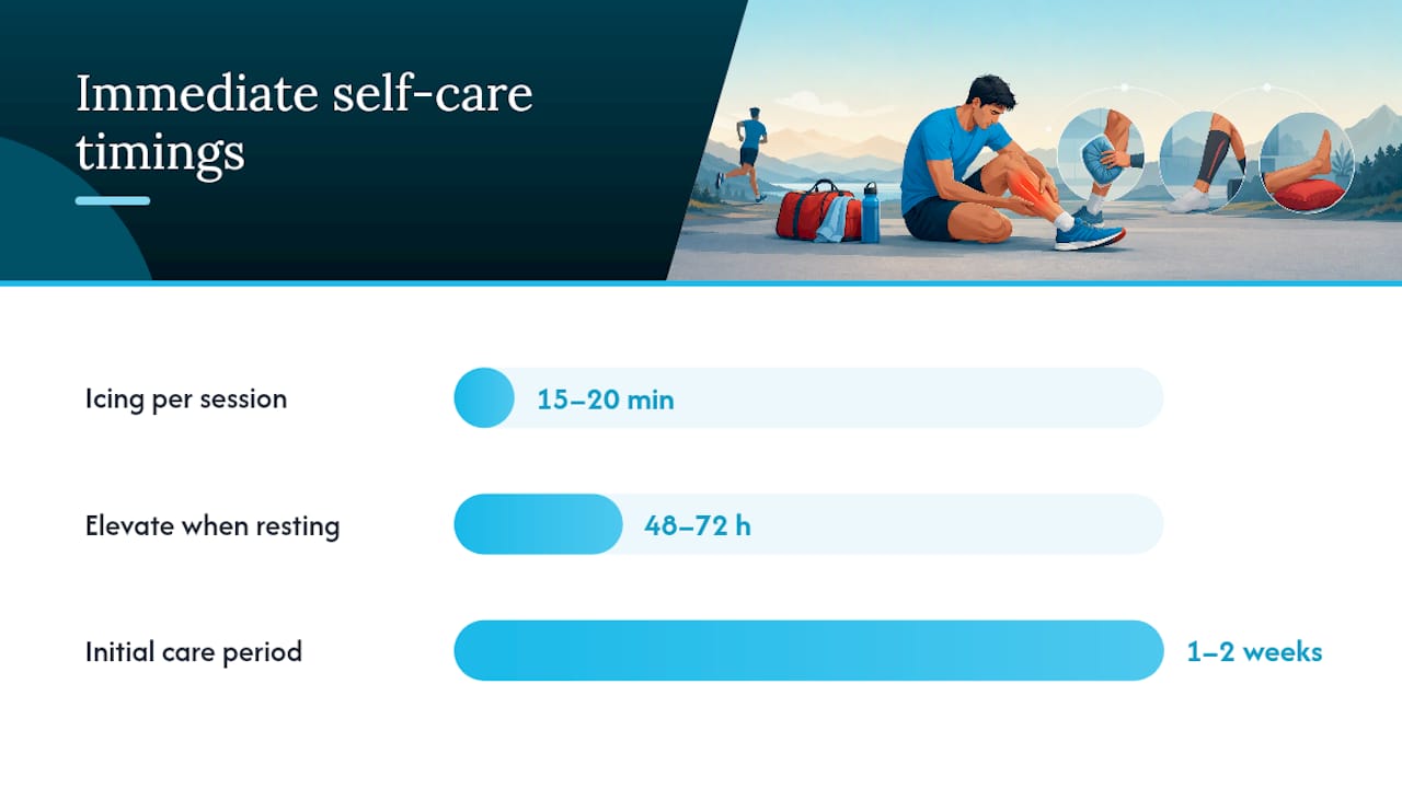 Immediate self-care you can safely start this week — overview diagram