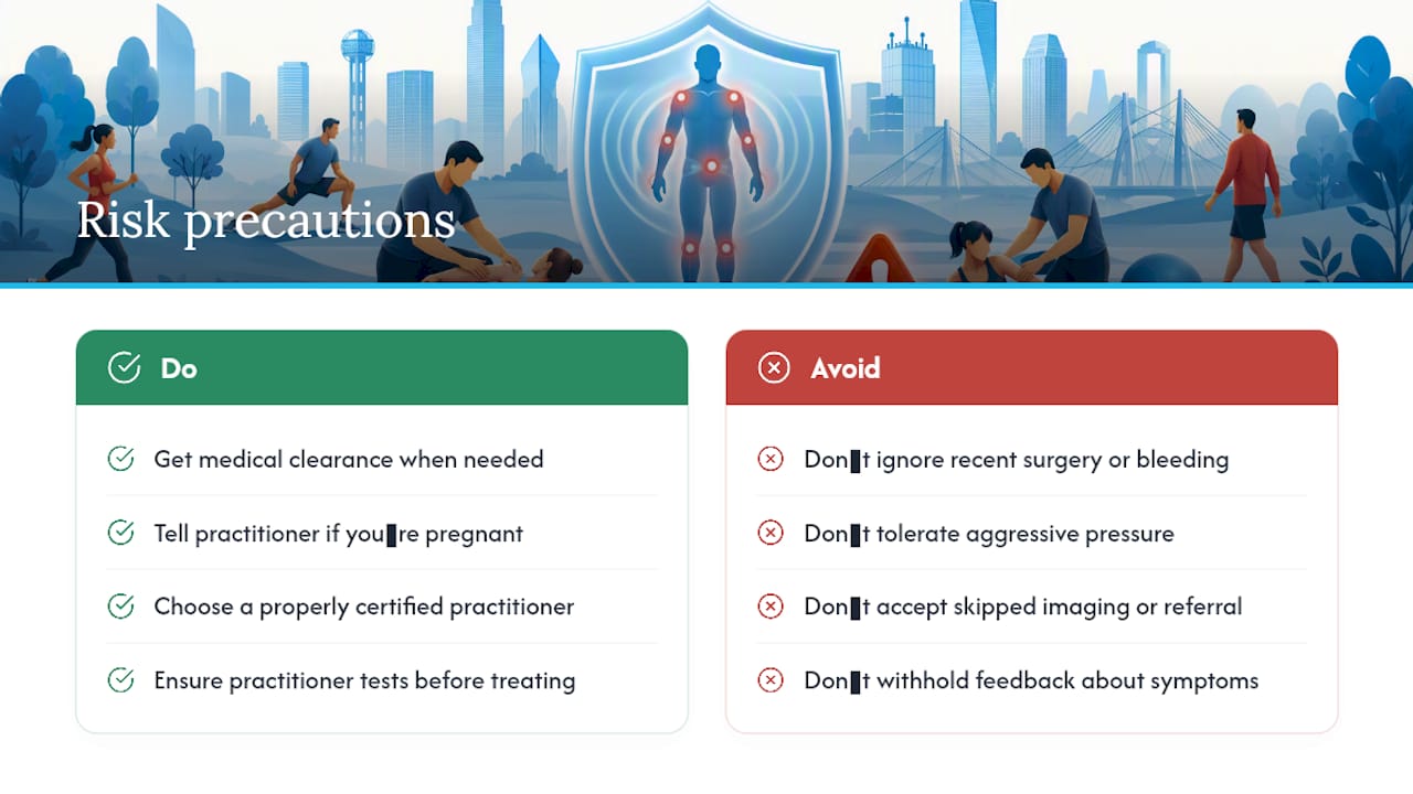 What Are the Risks of Muscle Activation Therapy? — overview diagram