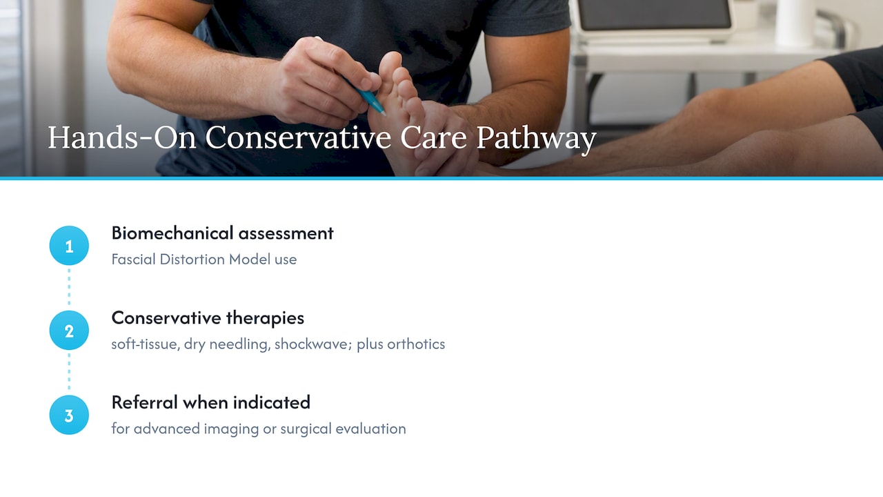 Conservative care options and referral pathway