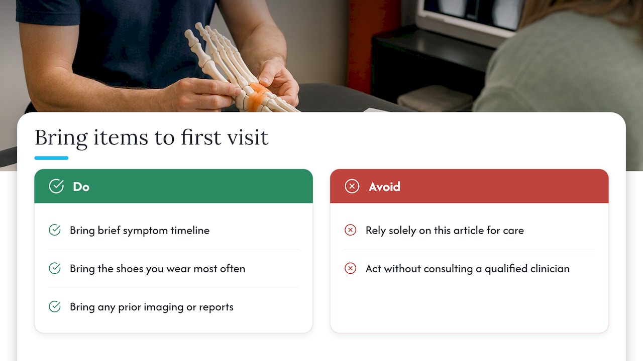 Get Hands-On Help for Your Foot Pain — overview diagram